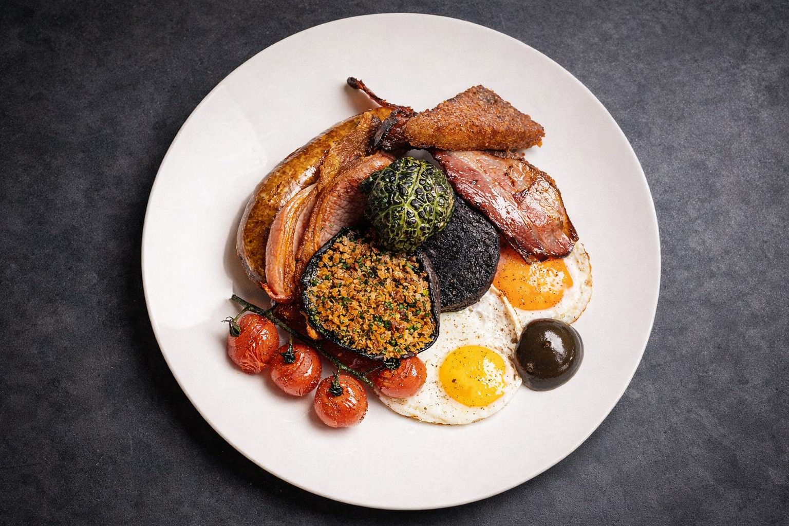 Full English breakfast served at Fallow, London — English Breakfast Society Approved